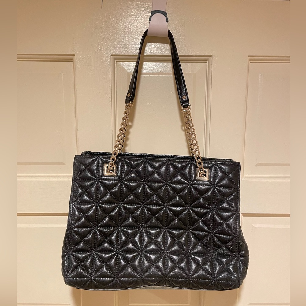 Kate Spade Black Quilted Sedgewick Place Phoebe leather shoulder bag